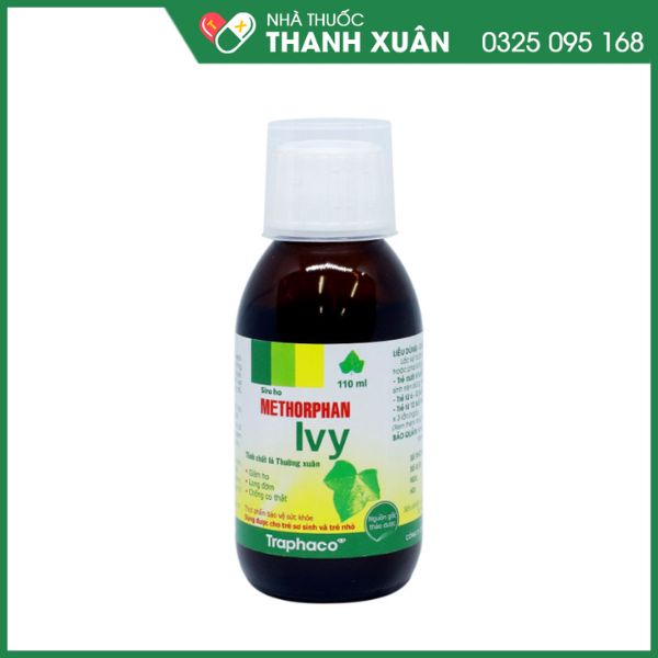 Siro Methorphan Ivy hỗ trợ giảm ho